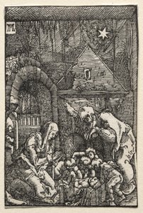 人間の堕落と贖い：降誕 作： Albrecht Altdorfer