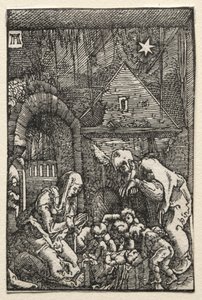 人の堕落と贖い：キリスト降誕、c。 1515。 作： Albrecht Altdorfer