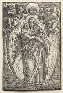 人間の堕落と償還: 天国の女王としての聖母 作： Albrecht Altdorfer