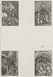 人の堕落と贖い、c。 1515。 作： Albrecht Altdorfer