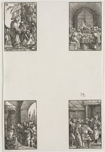 人の堕落と贖い、c。 1515。 作： Albrecht Altdorfer