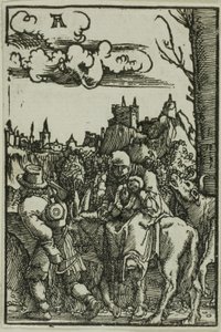 『人間の堕落と贖い』より エジプトへの逃避 作： Albrecht Altdorfer