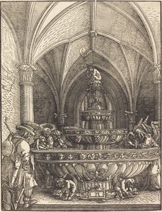 噴水でのエジプトへの逃避の休息 作： Albrecht Altdorfer