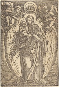 天使に戴冠された聖母 作： Albrecht Altdorfer