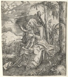 風景の中の聖母c。 1515。 作： Albrecht Altdorfer