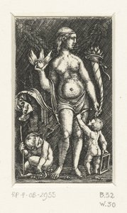 2 つの putti を持つ金星 作： Albrecht Altdorfer
