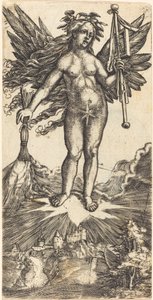 星の上の有翼の女 作： Albrecht Altdorfer