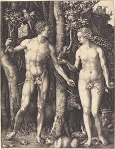 アダムとイブ 作： Albrecht Dürer