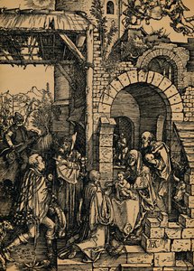 王の崇拝、王の崇拝、1503-1504。 作： Albrecht Dürer