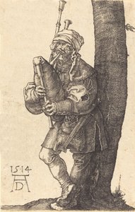 バグパイプ奏者、1514年。