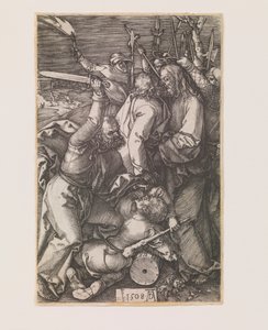シリーズ「刻まれた情熱」からのキリストの裏切り 作： Albrecht Dürer