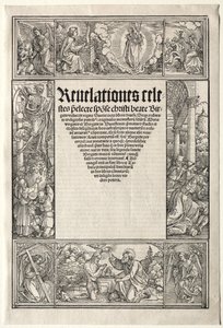 国境-キリストの洗礼付き。 作： Albrecht Dürer
