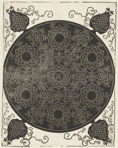 七輪モチーフの刺しゅう例 作： Albrecht Dürer
