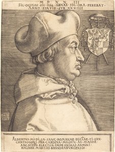ブランデンブルクのアルブレヒト枢機卿（「大枢機卿」） 作： Albrecht Dürer