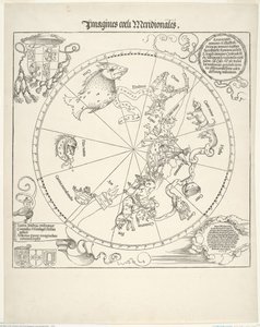 南天天体図 (Imagines coeli meridionalis) 作： Albrecht Dürer