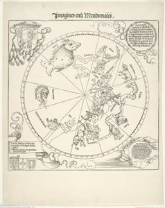 南天天体図 (Imagines coeli meridionalis) 作： Albrecht Dürer