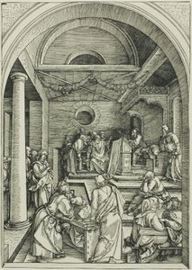 『聖母の生涯』より「医師の中のキリスト」 作： Albrecht Dürer