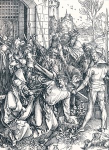 十字架を負うキリスト、1498年1906年。 作： Albrecht Dürer