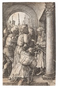 ピラトの前のキリスト、1512年。 作： Albrecht Dürer