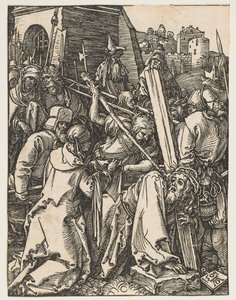 小さな情熱からの十字架を運ぶキリスト、ca。 1509。 作： Albrecht Dürer