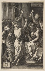 刻まれた情熱、1512年から、いばらの冠を戴いたキリスト。 作： Albrecht Dürer