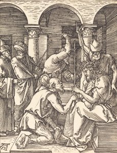 いばらの冠をかぶったキリスト、おそらくc。 15091510。 作： Albrecht Dürer