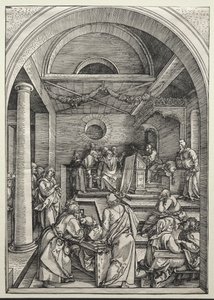 医者と論争するキリスト 作： Albrecht Dürer