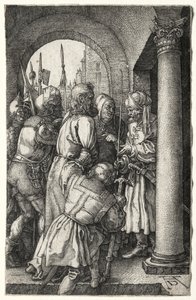ピラトの前に連れて行かれるキリスト 作： Albrecht Dürer