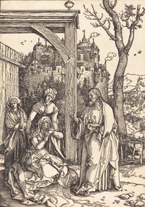母親から休暇を取るキリスト、c。 15041505。 作： Albrecht Dürer
