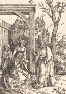 キリストが母親から離れて、c。 15041505。 作： Albrecht Dürer
