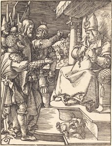 カヤパの前のキリスト 作： Albrecht Dürer