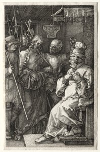 カヤパの前のキリスト 作： Albrecht Dürer