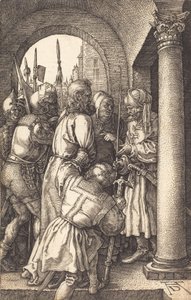 ピラトの前のキリスト、1512年。 作： Albrecht Dürer