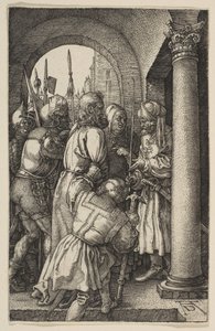 ピラトの前のキリスト、受難、1512年。 作： Albrecht Dürer