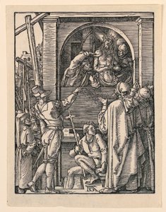 人々の前のキリスト (Ecce Homo)、「小さな情熱シリーズ」より 作： Albrecht Dürer