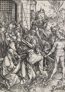 十字架を背負ったキリスト、1498-1499 作： Albrecht Dürer