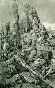 キリストは十字架に釘付けです 作： Albrecht Dürer