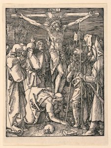 十字架上のキリスト (磔刑)、リトル・パッション・シリーズより 作： Albrecht Dürer