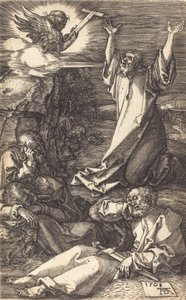 オリーブ山上のキリスト、1508年。 作： Albrecht Dürer