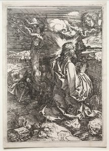 オリーブ山のキリスト、1515年。 作： Albrecht Dürer