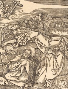 オリーブ山のキリスト、おそらくc。 15091510。 作： Albrecht Dürer