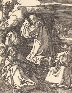オリーブ山のキリスト、おそらくc。 15091510。 作： Albrecht Dürer