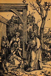 キリストの母への別れ、キリストの母の休暇、1504-1505 作： Albrecht Dürer