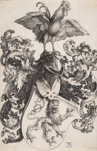 ライオンと雄鶏の紋章 作： Albrecht Dürer