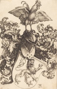 ライオンと雄鶏の紋章、15021503。 作： Albrecht Dürer