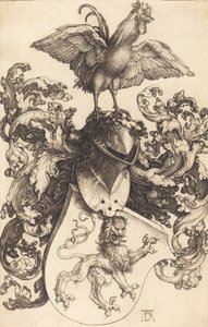 ライオンと雄鶏の紋章、15021503。 作： Albrecht Dürer