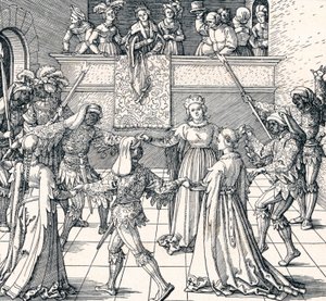 トーチライトによるダンス、アウグスブルク、1516 1906 作： Albrecht Dürer