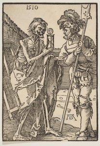 死とLansquenet.nd 作： Albrecht Dürer