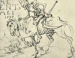 死の乗馬、1505、1943年。 作： Albrecht Dürer
