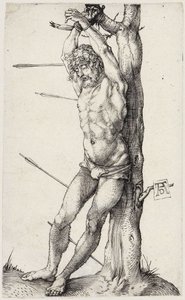 バウムの聖セバスティアン 作： Albrecht Dürer